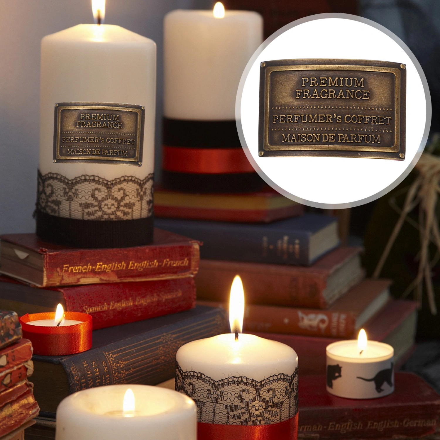 DIY Manual Candle Label DIY Scented Candle Label Metal Label DIY Candle Supply