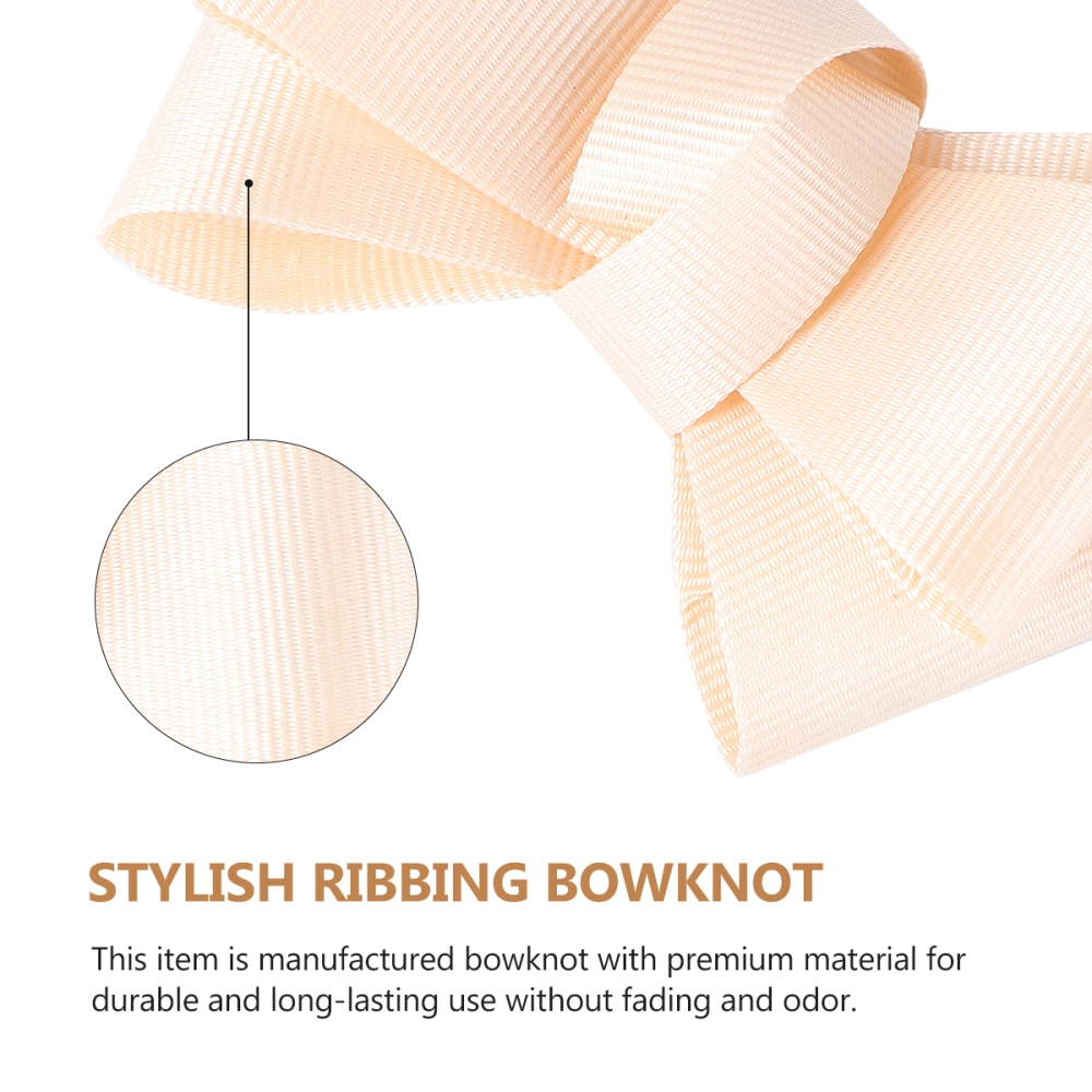 1pc Stylish Ribbing Bowknot Cloth Made Bowtie Women's Bowknot Decorations