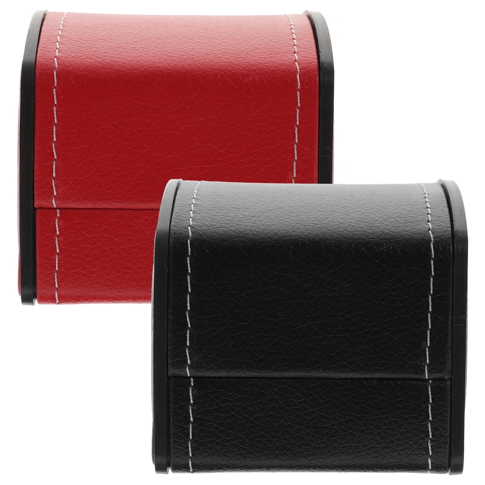 2pcs PU Watch Storage Bag Watch Case Watch Holder Watch Storage Holder