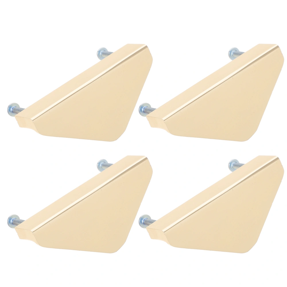 4pcs Triangle Drawer Pull Handles Triangle Shape Cabinet Pulls Space Aluminum Dresser Knobs