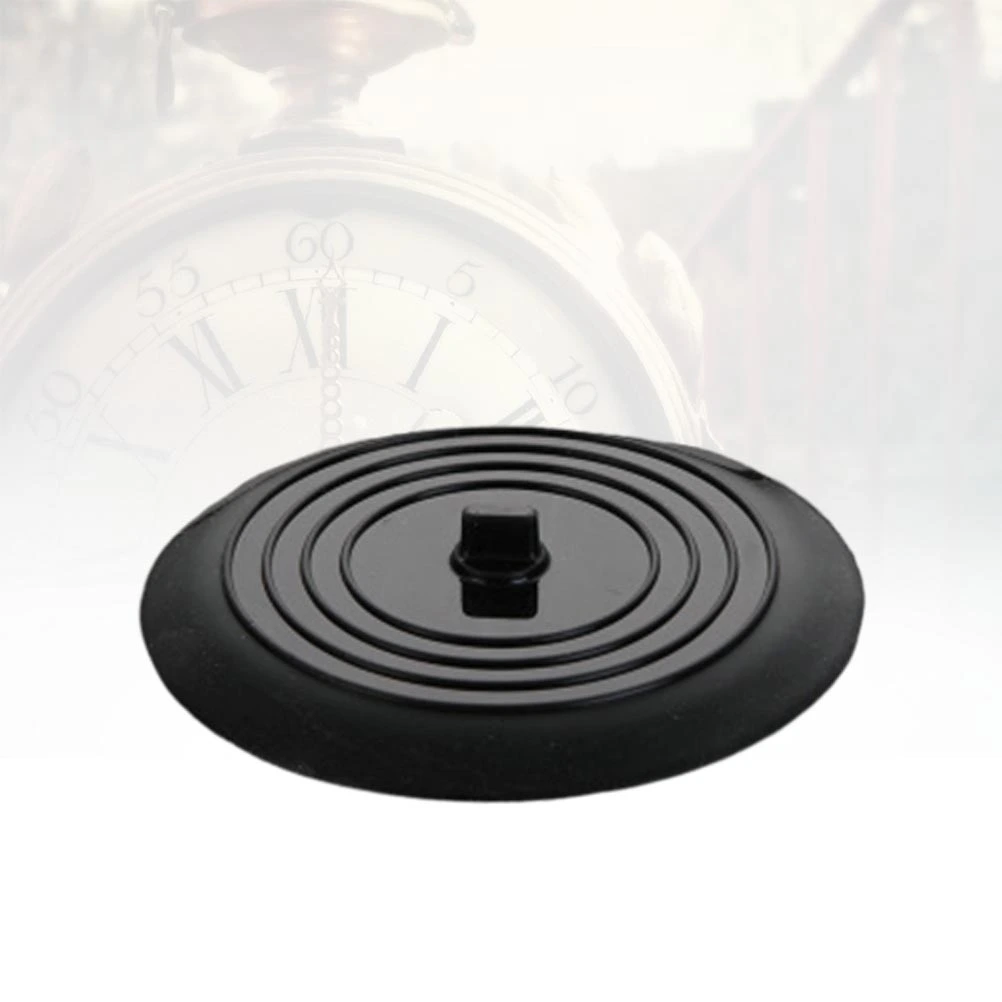 Round Drain Plug Bathroom Drain Cover Sewer Cover Deodorant Plug Round Floor Drain Deodorizer Black
