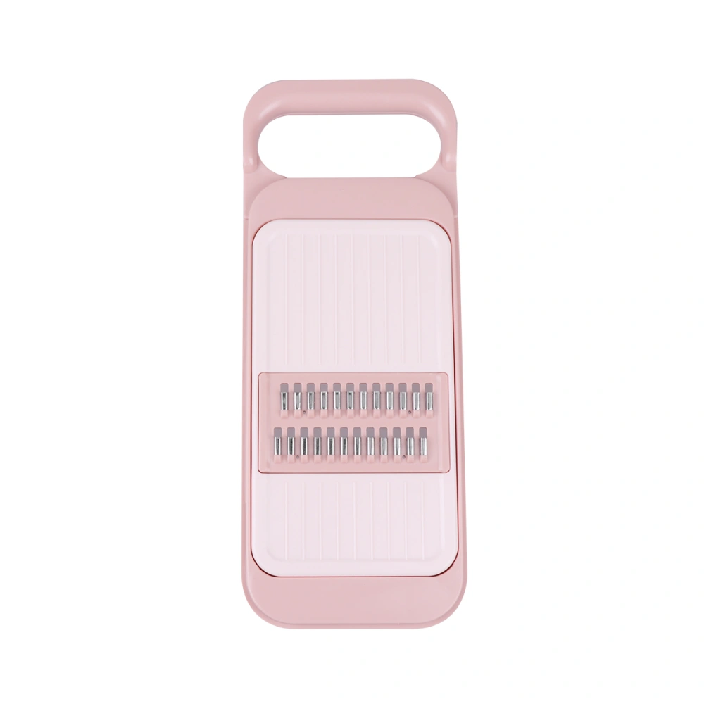 Multifunction Coarse Grater with Box Carrot Planing Hand Grater Kitchen Gadgets for Fruit Vegetable (Pink)