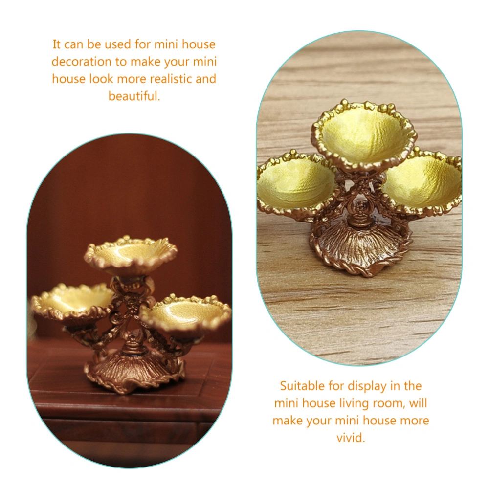 Miniature Snack Plate Simulation Fruit Plate Mini House Miniature Accessories