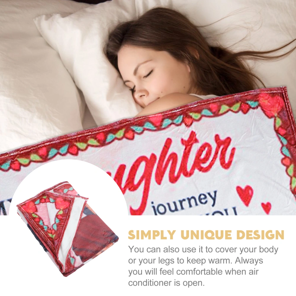 1pc Double-sided Blanket Comfortable Home Blanket Warm Smooth Throw Blanket