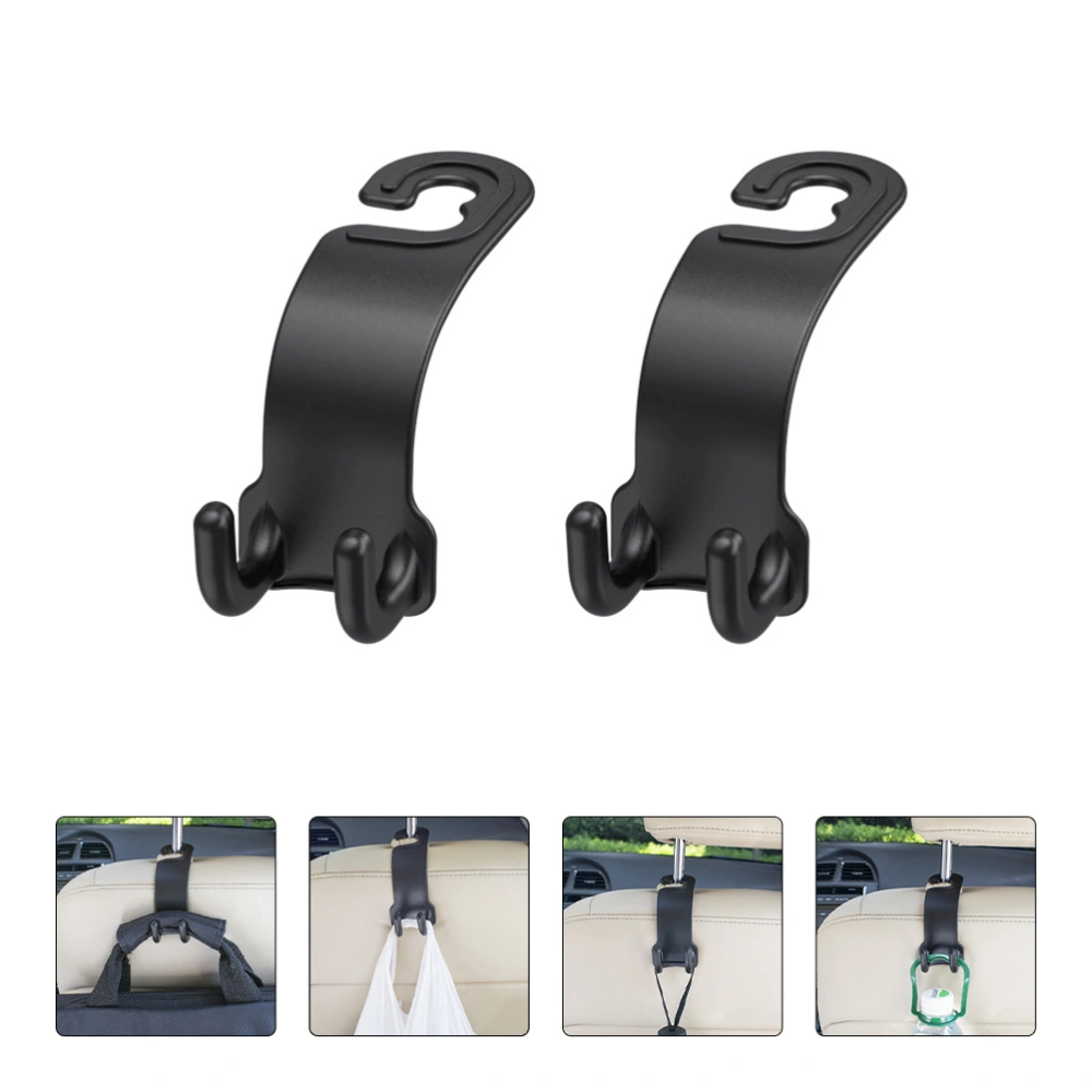 2pcs Universal Car Hooks Multifunctional Car Backseat Hook Backpack Hangers