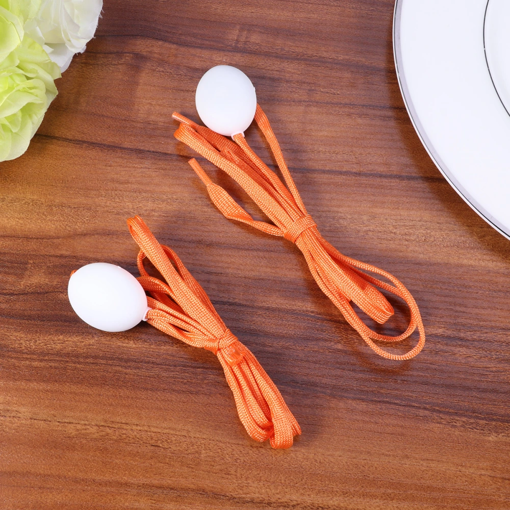 1 Pair LED Shoe laces Lights Up Flashing Light Shoestrings for Christmas Party Cycling Dancing Hiking Hip-hop Running Decorations (Orange)