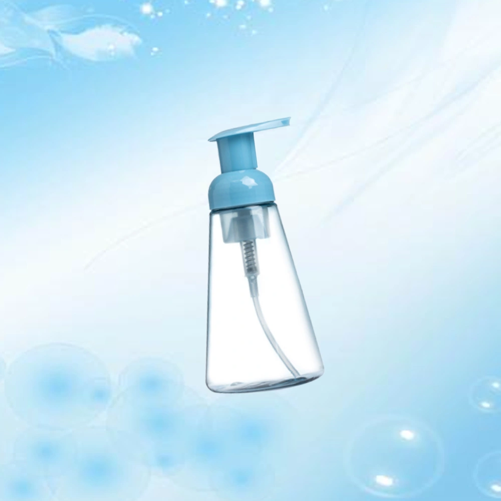 Conical Pump Bottle Foaming Bottle Facial Cleanser Dispenser Bottle for Shampoos Liquid Soap Size M Blue