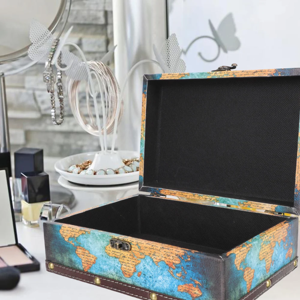 Retro Style Storage Box Decorative Jewelry Box Sundries Case Children Treasure Box