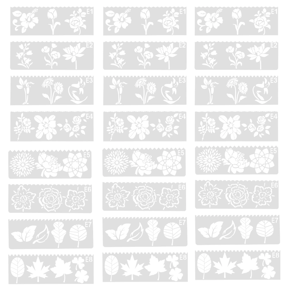 24 Sheets Painting Stencils Kids Painting Assistant Hollow Painting Stencil Graffiti Molds