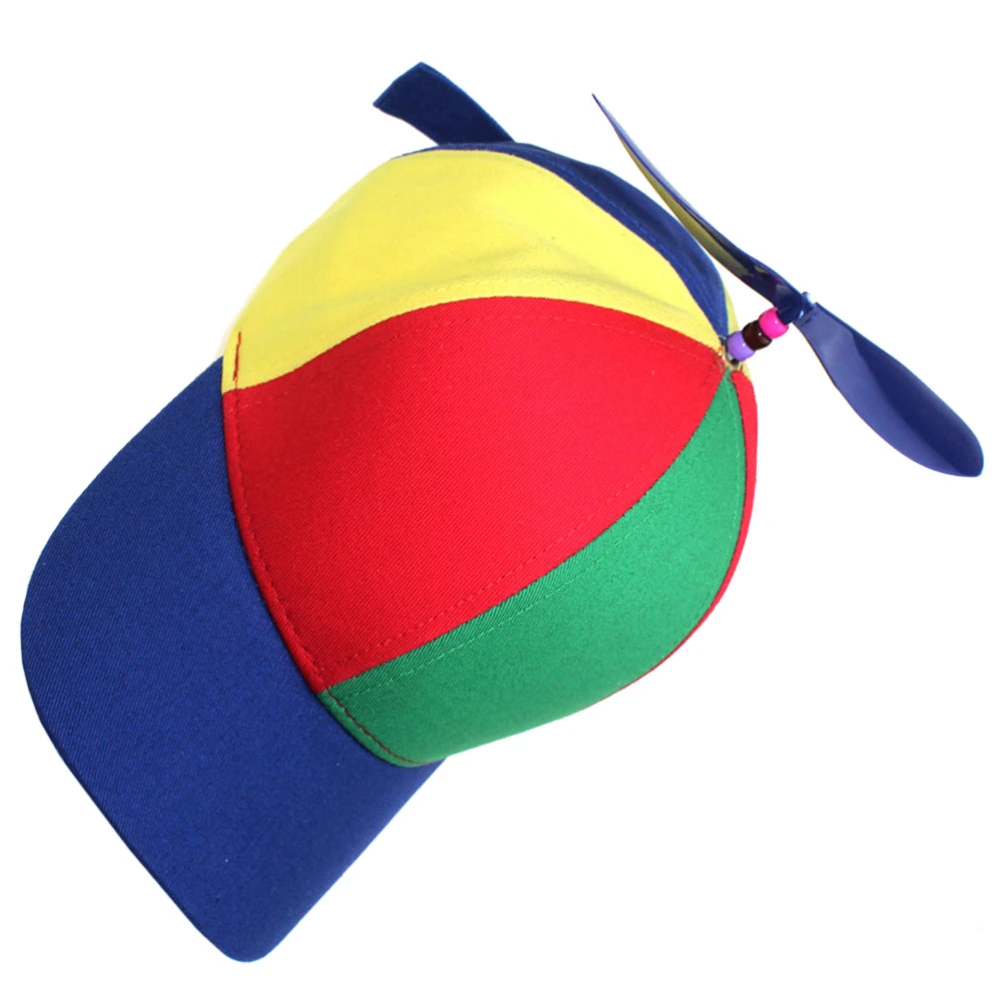 Detachable Bamboo Dragonfly Hat Fashion Peaked Summer Baseball Hat Adorable for Outdoor (Adult Age 9 and Above Blue Brim Blue Bamboo Dragonfly)