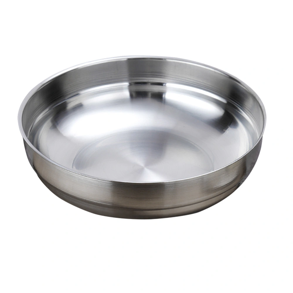 304 Stainless Steel Sauce Dishes Food Dipping Bowls Round Seasoning Dish Saucer Appetizer Plates(Natural Color, 9cm)