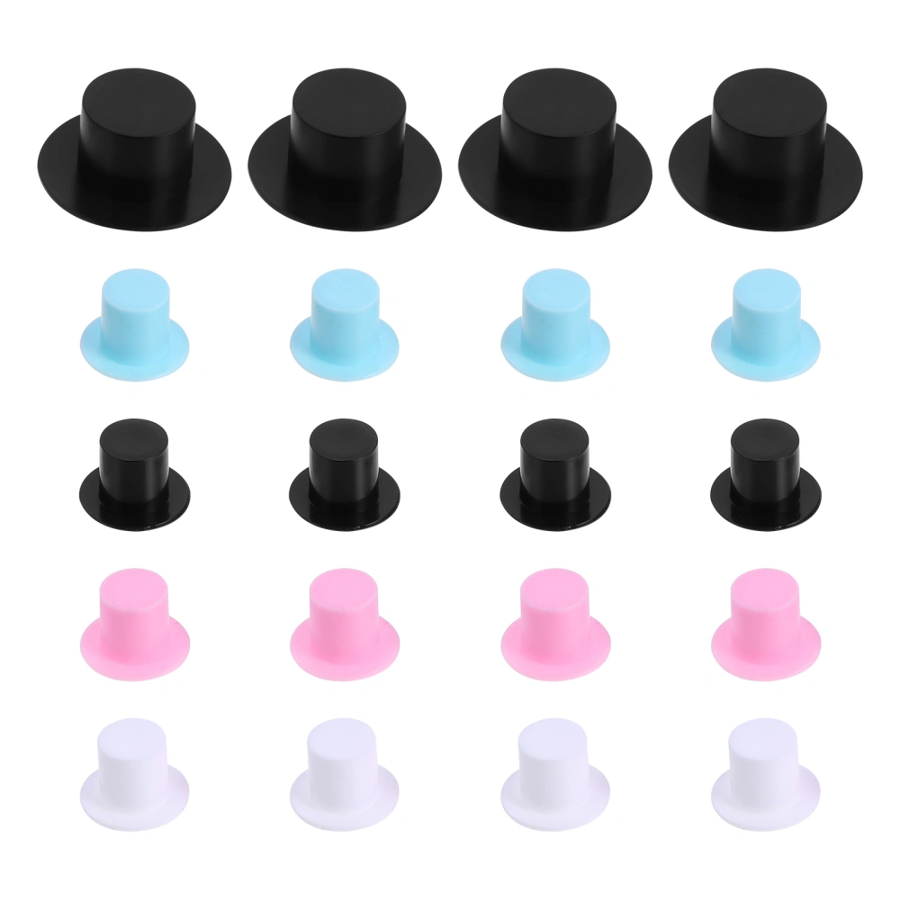 100pcs Miniature Doll Hats Kit Magician Hats Art Crafts Christmas Decoration