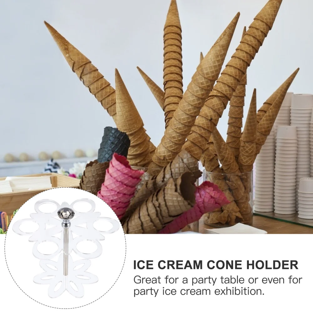 Ice Cream Cone Displaying Stand Ice Cream Cone Holder Cone Storage Rack