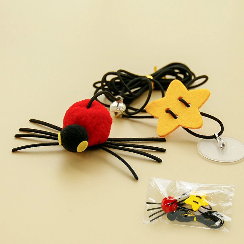 Hanging Door Cat Toy Interactive Door Bouncing Cat Toy Hanging Cat Spider Elastic Cord Toy