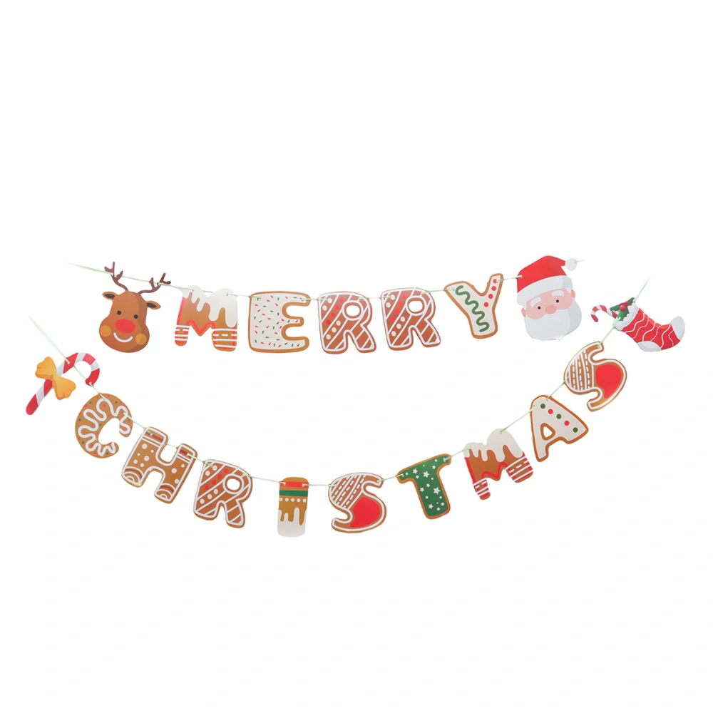 Creative Christmas Banner Decorations Christmas Party Photo Props Christmas Party Decorative Banners for Home Party Porch Window