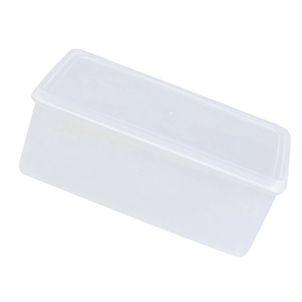 1.4L Single Layer Plastic Crisper Rectangular Transparent Storage Box Dry Food Storage Container with Lid for Home Kitchen Bar