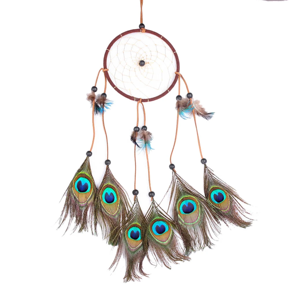 1PC Feather Dreamcatcher Pendant Fumigate Natural Hair Dreamcatcher Pendant Creative Dream Catcher Car Pendant Home Decoration Pendant for Wedding Birthday Decor