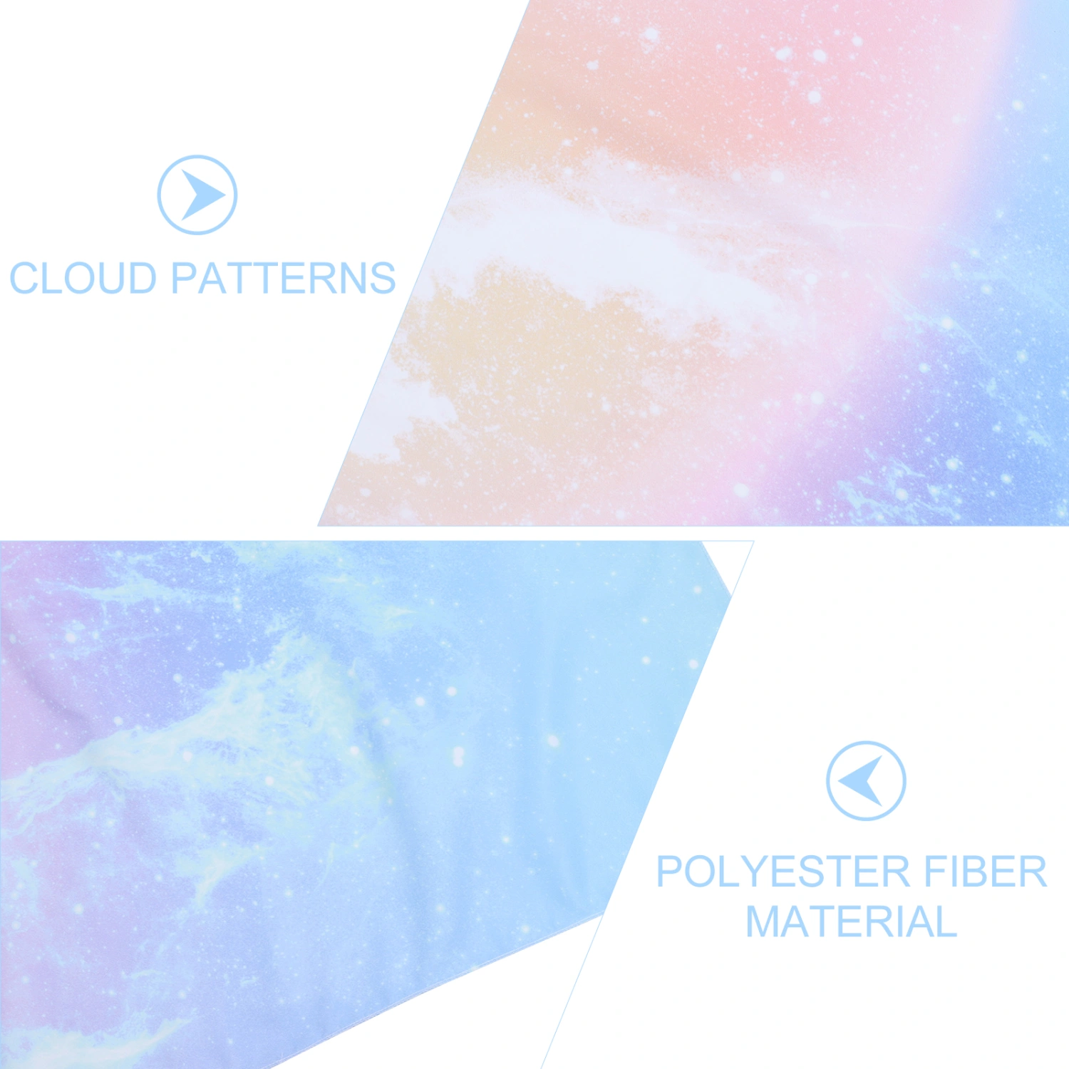Color Cloud Sky Photography Backdrop Tapestry For Wedding Party Valentine Decor