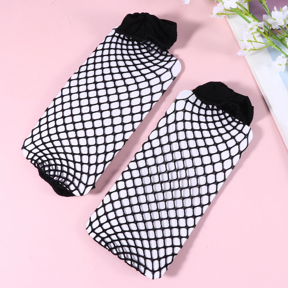 2 Pairs Summer Ankle Socks Fishnet Stocking Socks Breathable Socks Net Socks For Women Girls Ladies