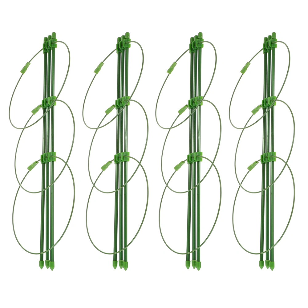 4 Sets Potted Plant Support Rods Circle Flower Support Frame Plants Holder Stand