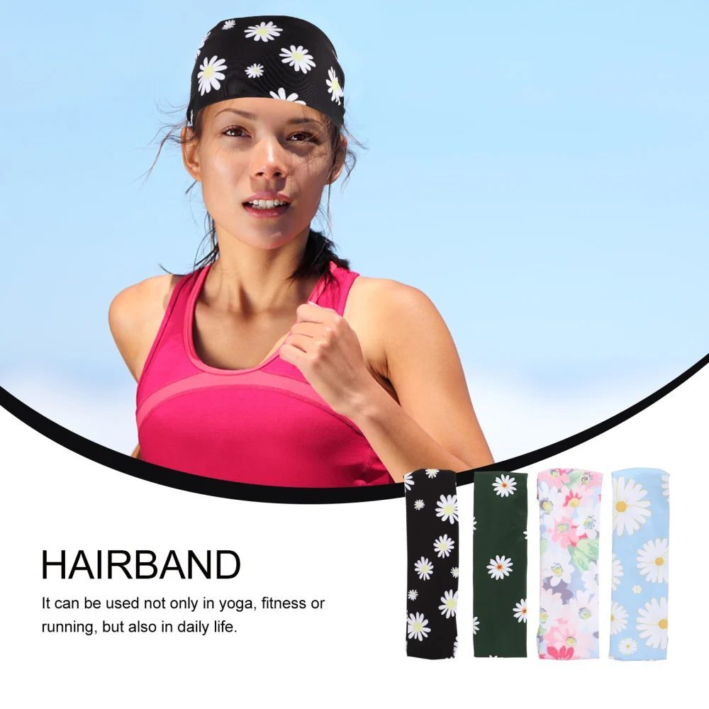 4 Pcs 1 Set Comfortable Headscarves Breathable Headbands Head Decorations