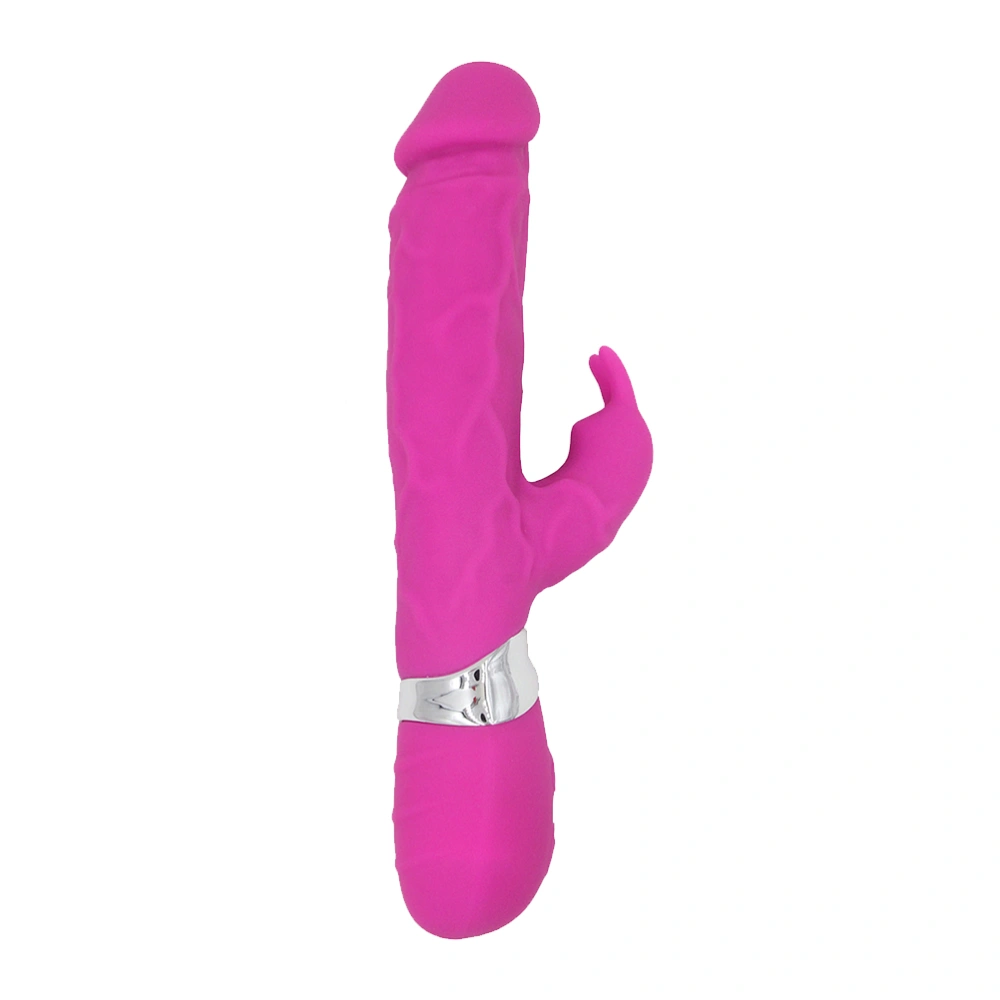 1pc Simulated Penis Rabbit Vibrator Female Masturbators Charge Sex Toys Sexual Massager Vibrating Massager Vibration Sex Supplies for Women (Rosy)