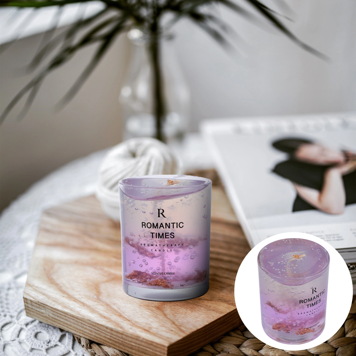 1Pc Delicate Scented Candle Unique Aromatherapy Candle Soothing Fragrance