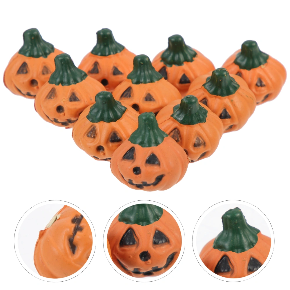 10pcs Halloween Decorations Pumpkin Figurines Doll House Pumpkin Miniature Figurines