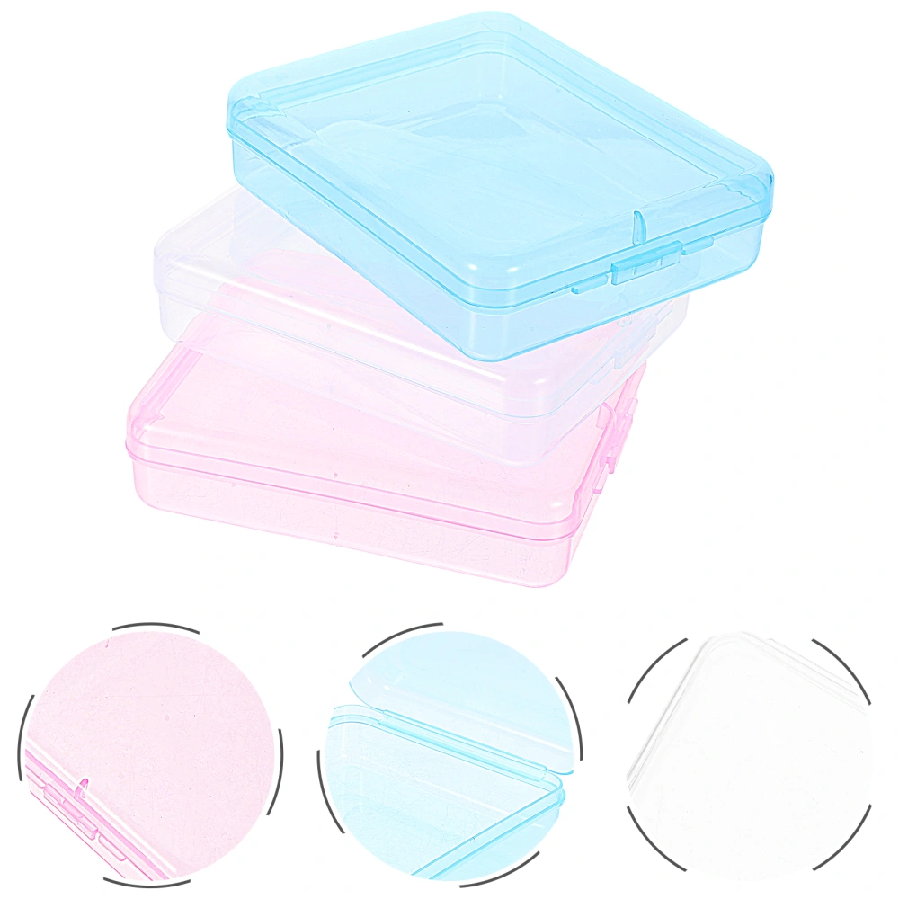 9Pcs Makeup Sponge Cases Small Plastic Cases Compressed Facial Mask Organizers