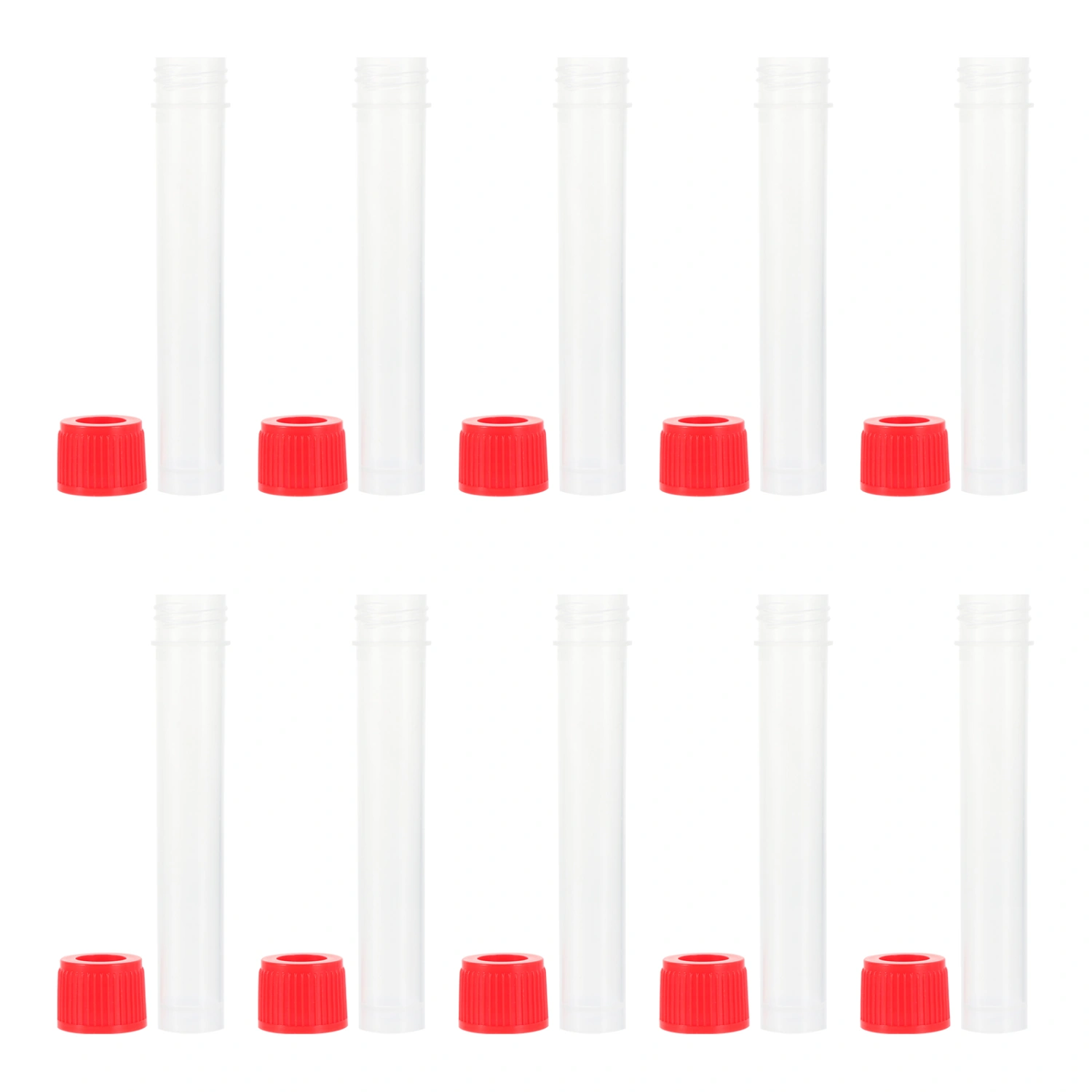 10Pcs Disposable Test Tubes Blood Testing Tubes Hospital Test Tubes Sampling Tubes