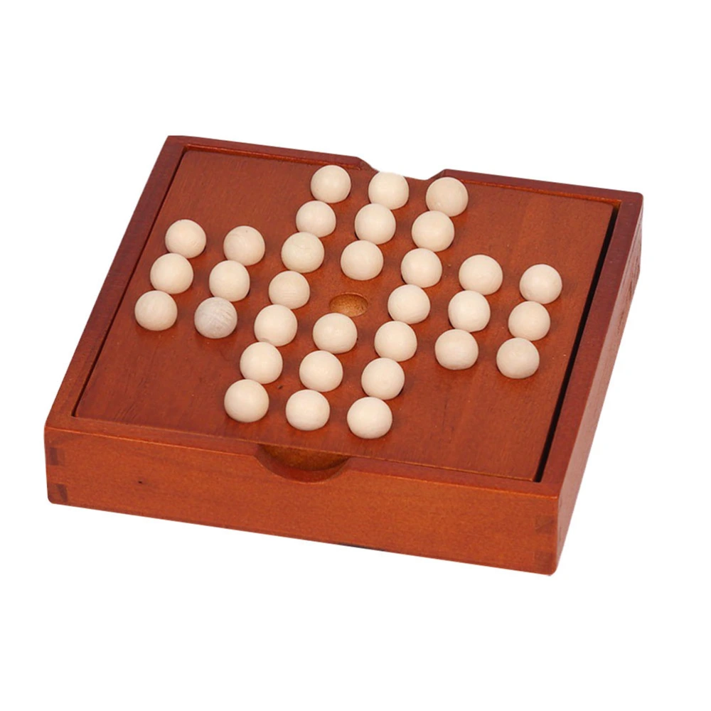 1 set of Wooden Beads Toy Funny Kids Chess Bead Toy Wooden Board Gaming Toy