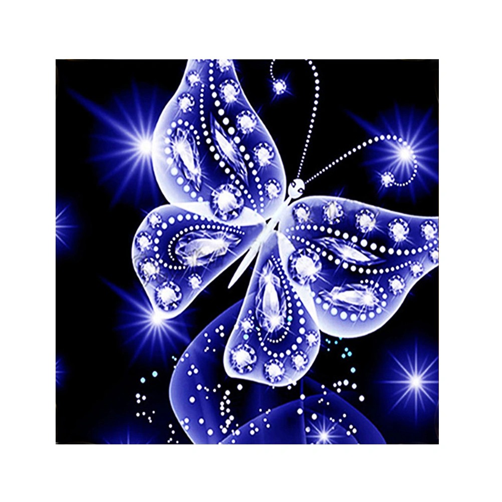 5D DIY Diamond Embroidery Painting Handmade Wall Decoration Cross Stitch Printing Craft Kits without Frame(Blue)