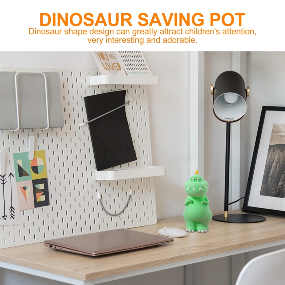 2pcs Lovely Dinosaur Saving Bank Unique Piggy Bank Decor Kid Dinosaur Money Bank