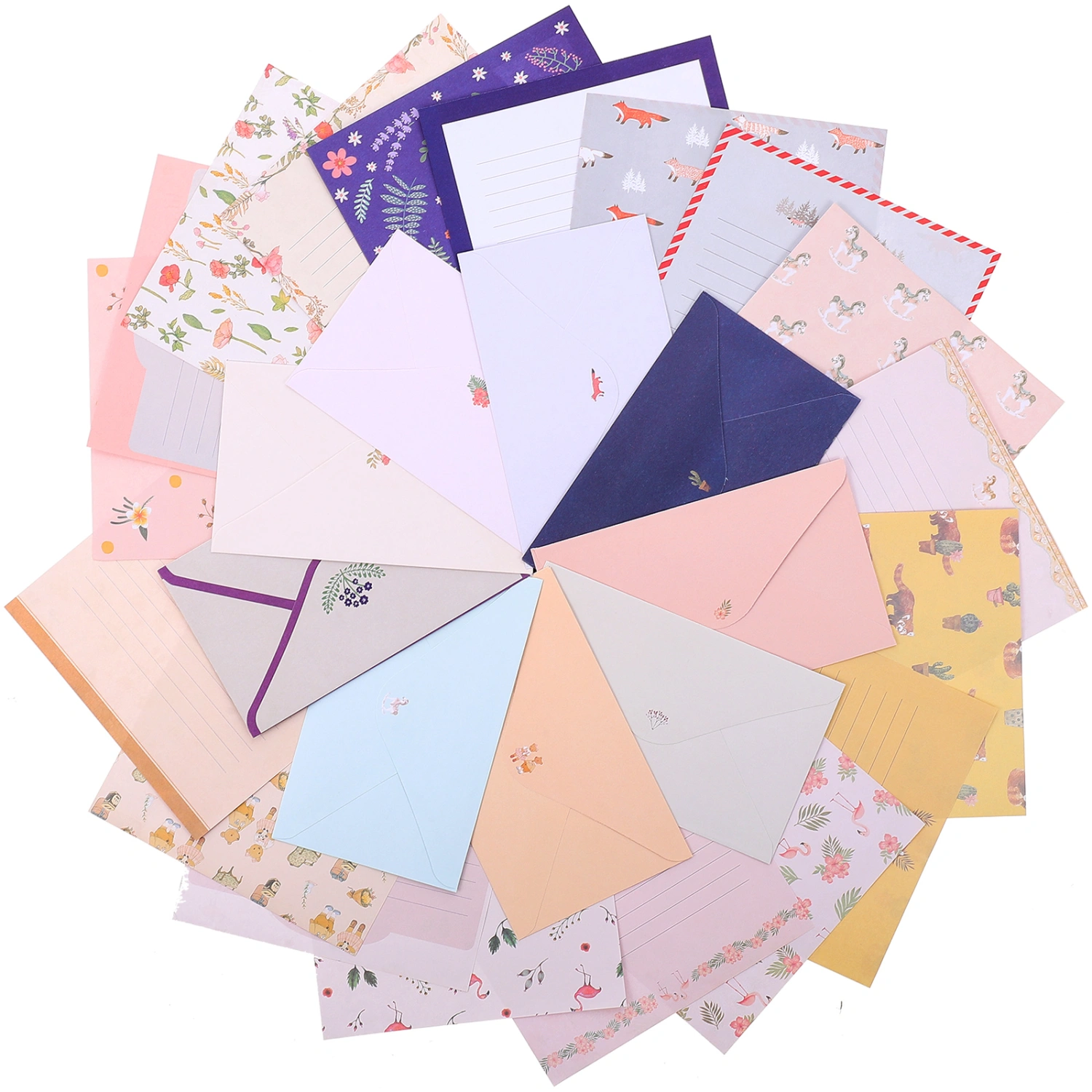 9 Sets of Stationary Paper and Envelopes Writing Paper Packing Envelopes Writing Stationery