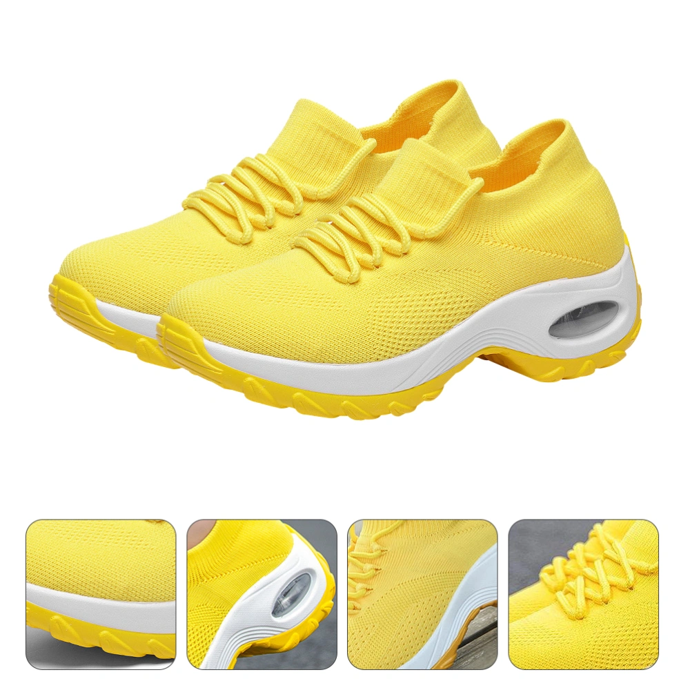 1 Pair Women Comfortable Fashion Sports Shoes Air Cushion Casual Sports Shoes