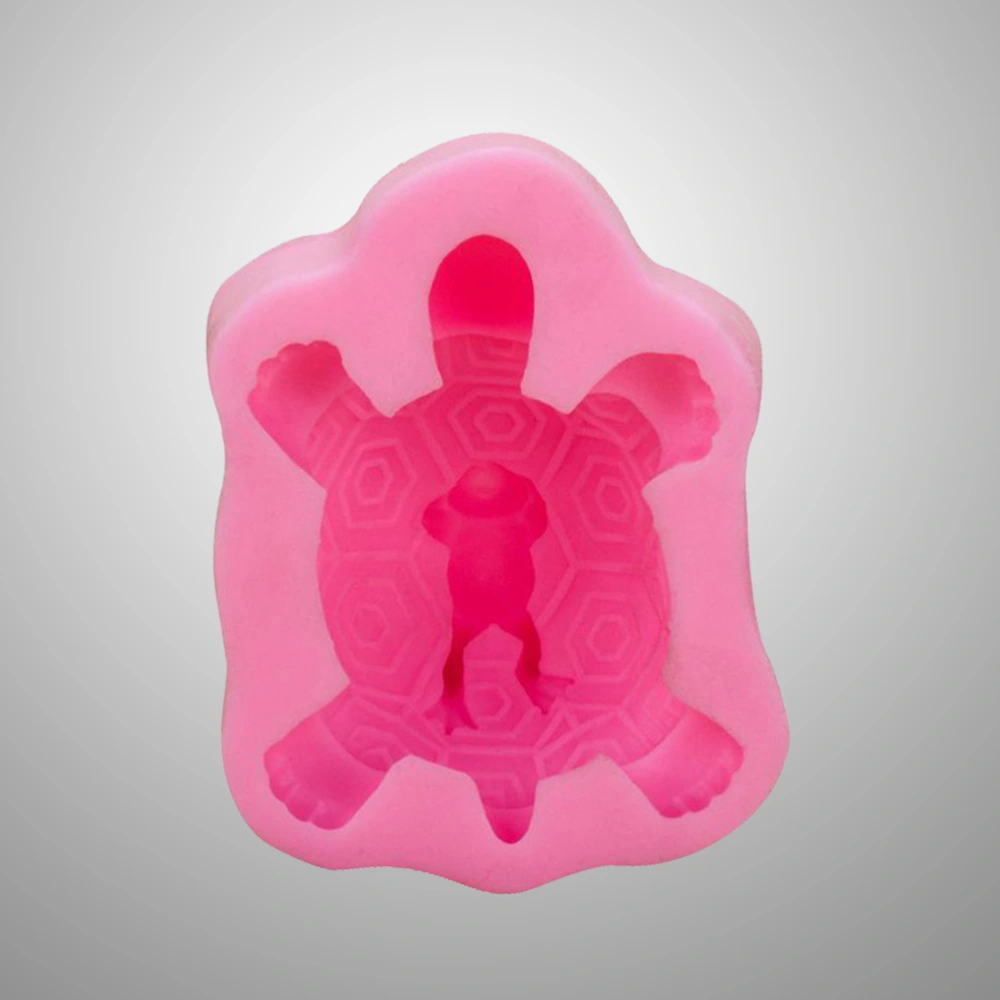 Turtle Shaped Silicone Molds Cake Decorating Tools Bakeware Cupcake Dessert Chocolate Fondant Mold (Pink)