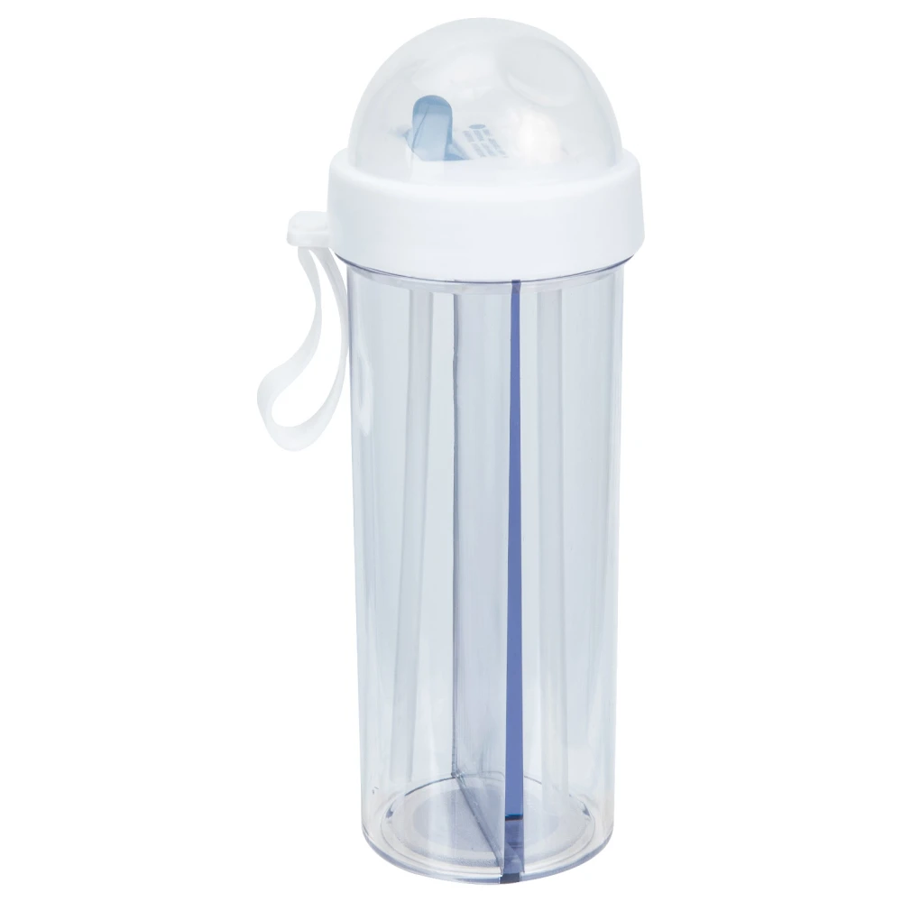 Leak Proof Water Bottle Sports Dual Drinks Container Kids Portable Straw Bottle