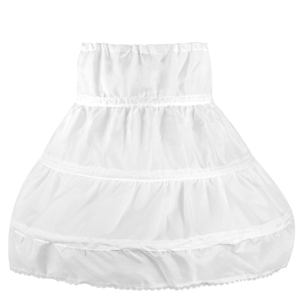 NUOLUX 1PC Underskirt Girls' Petticoat Half Flower Girl Crinoline Skirt