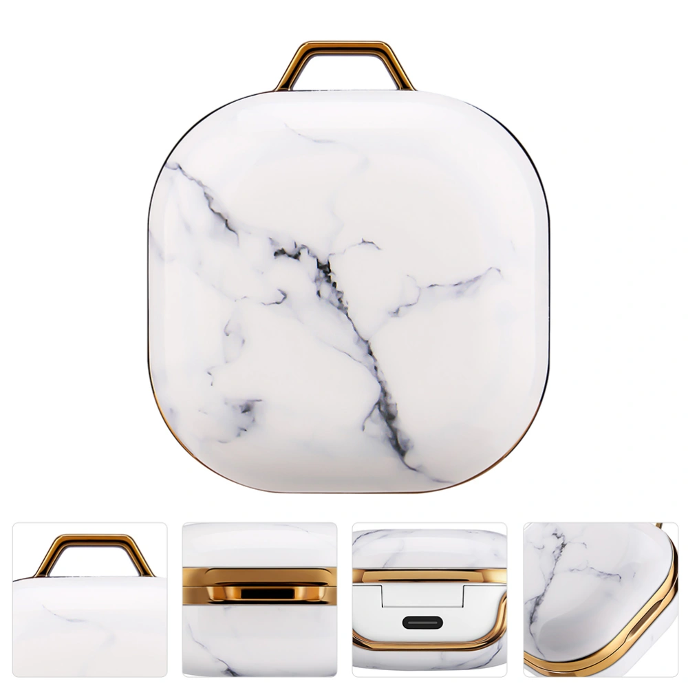 1 Pc Marble Pattern Headphone Storage Cover Compatible for Galaxy Buds Live