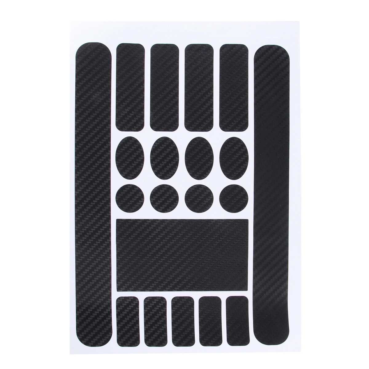 Carbon Fibre Chainstay & Frame Protector Set for Bike Cycle MTB BMX V3 (Black)