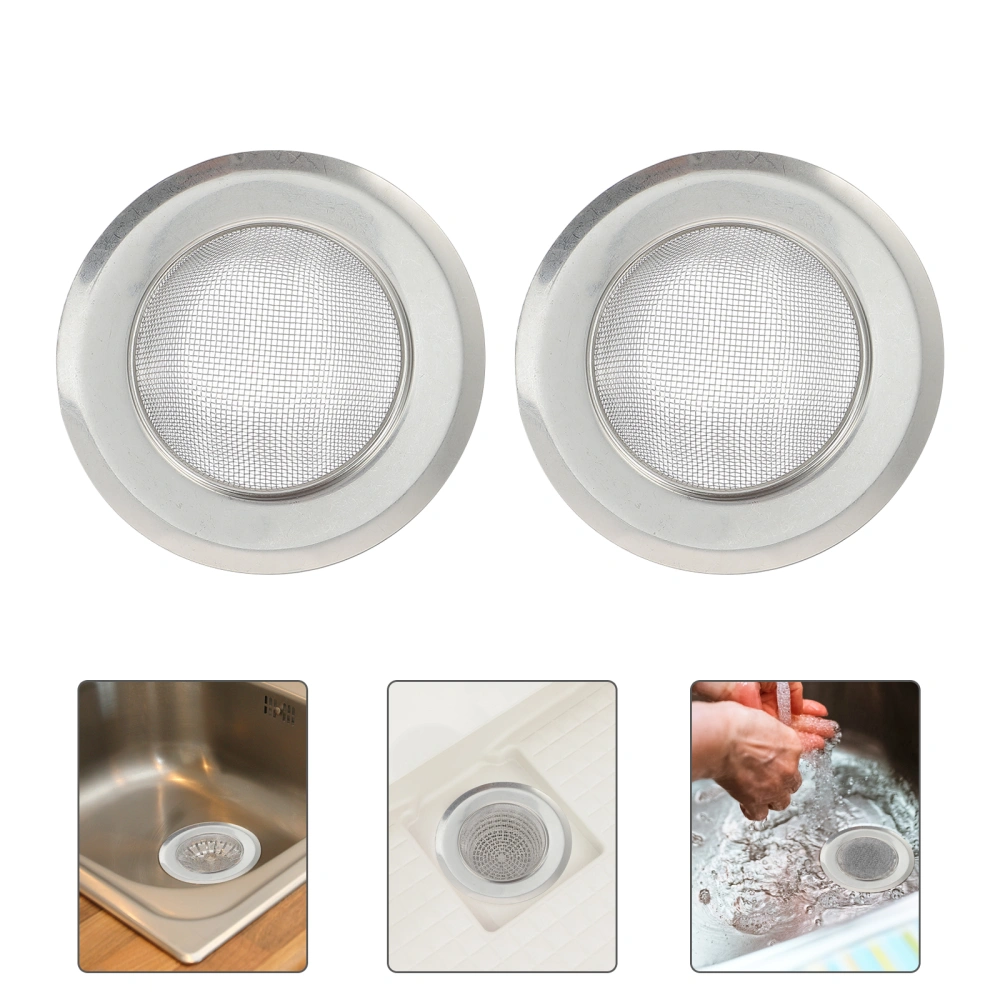2Pcs Stainless Steel Sink Strainer Kitchen Sink Drain Strainer Sink Food Catcher