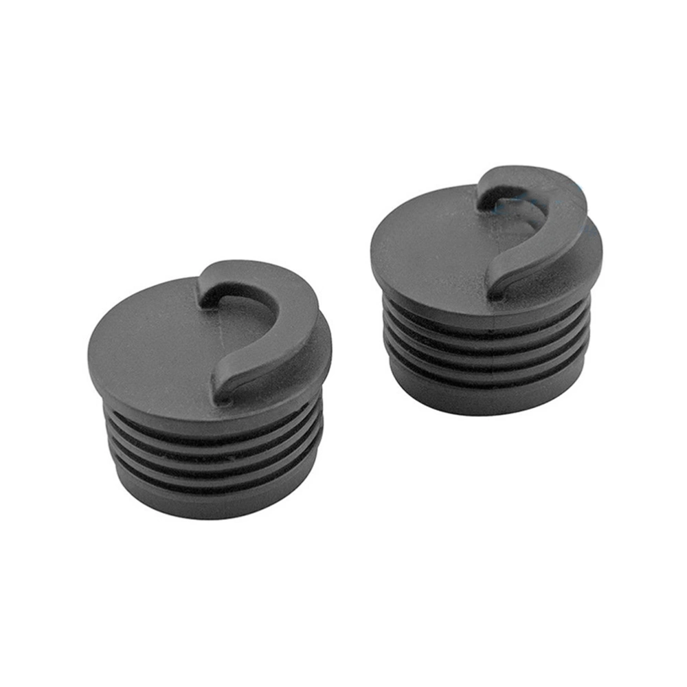 4pcs Portable Universal Kayak Drain Plug Set Canoe Drain Holes Stopper Bung for Dinghy Boat Kayak Accessories (Black)