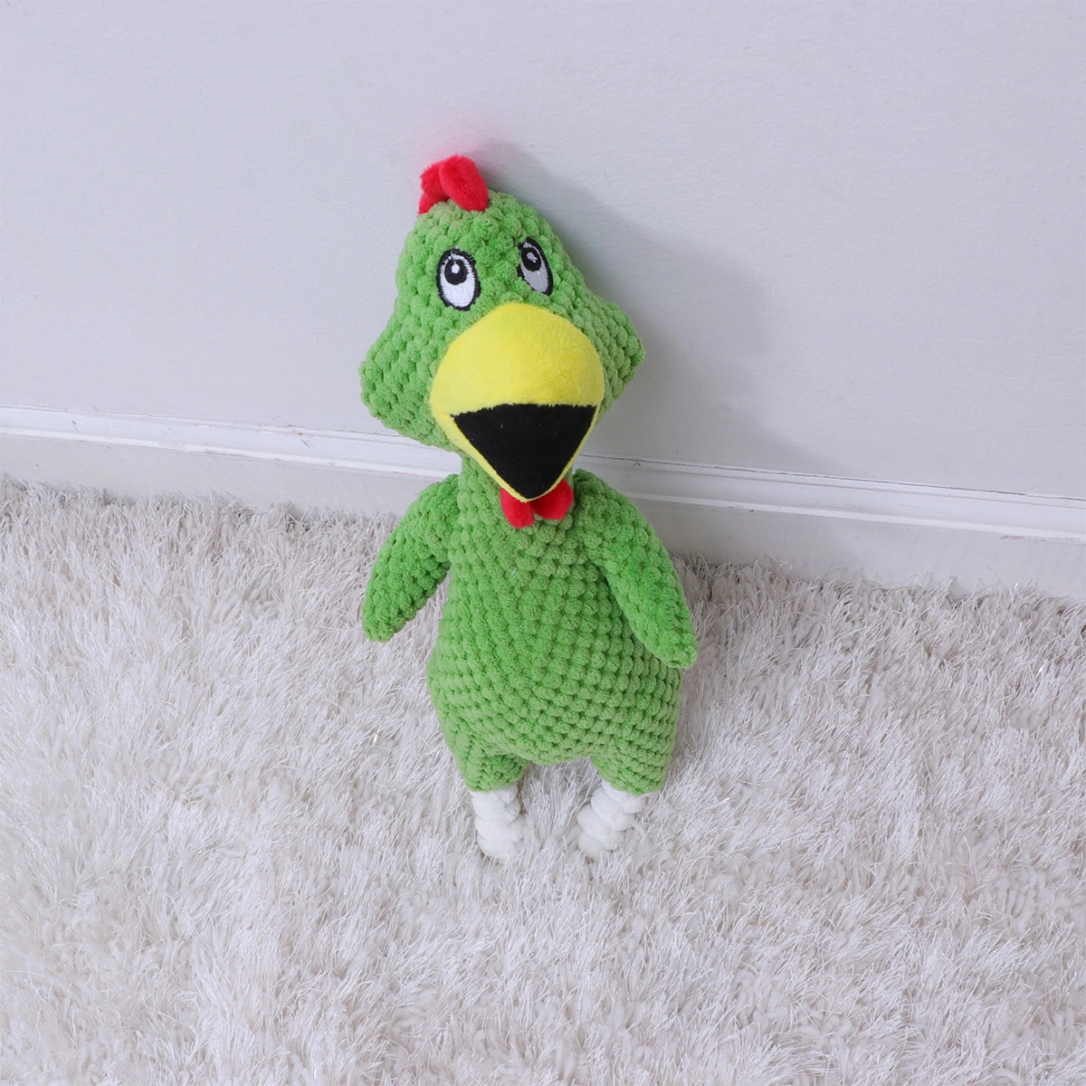 Screaming Chicken Pet Dog Toys Green Chick Sound Squeaky Toys Chew Bite Toy Doll Pet Supplies