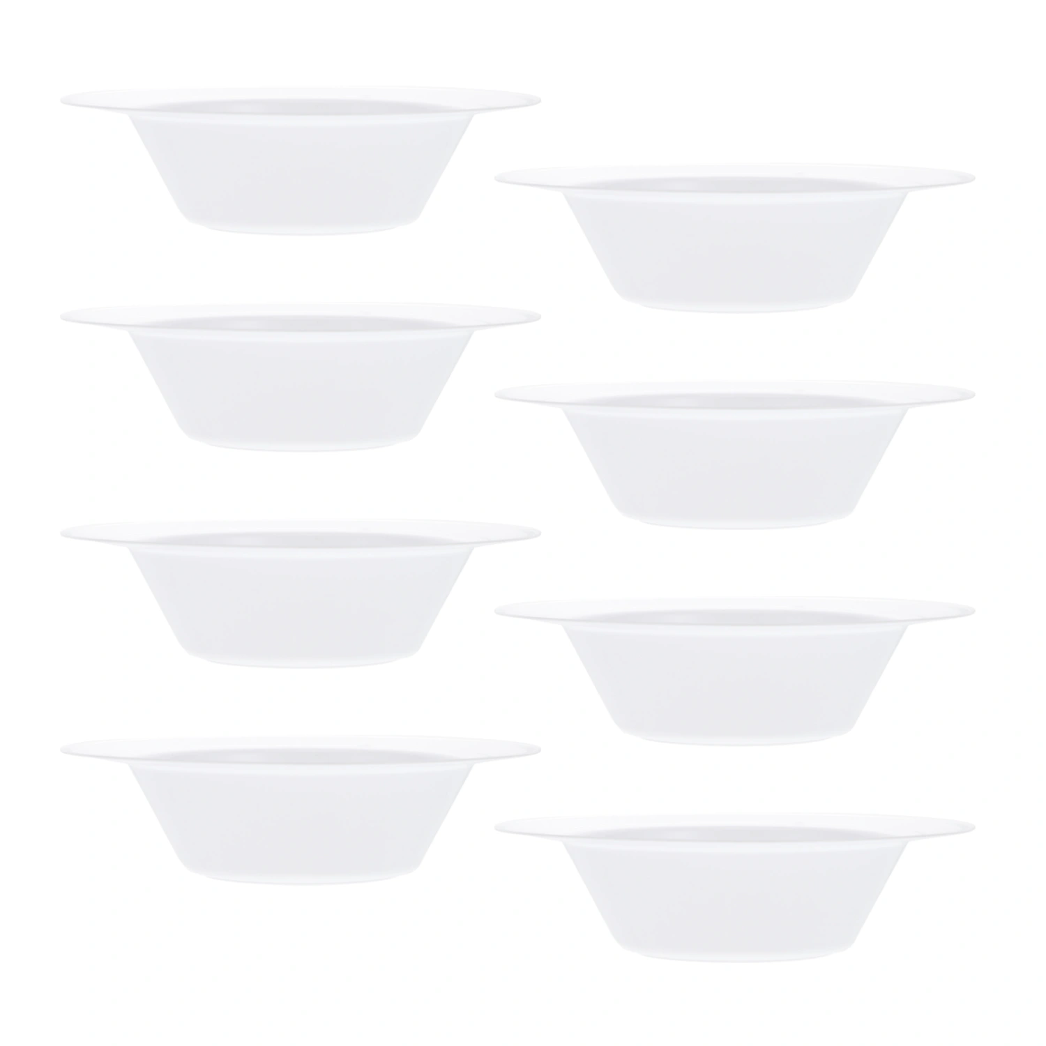 8pcs Party Disposable Dessert Bowls Ice Cream Plastic Bowls Onetime Bowl