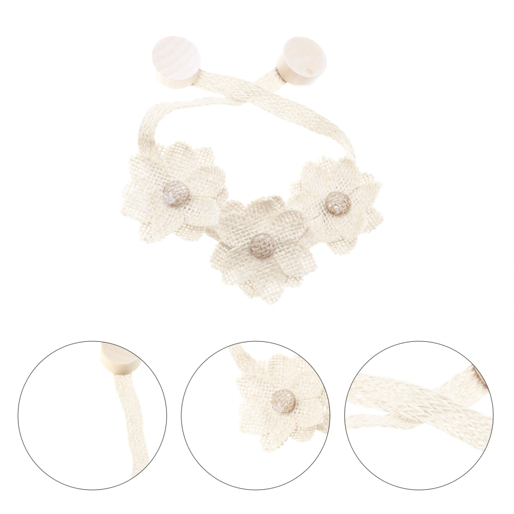 Curtain Magnetic Tieback Lovely Flower Curtain Holdback Decorative Drape Holder