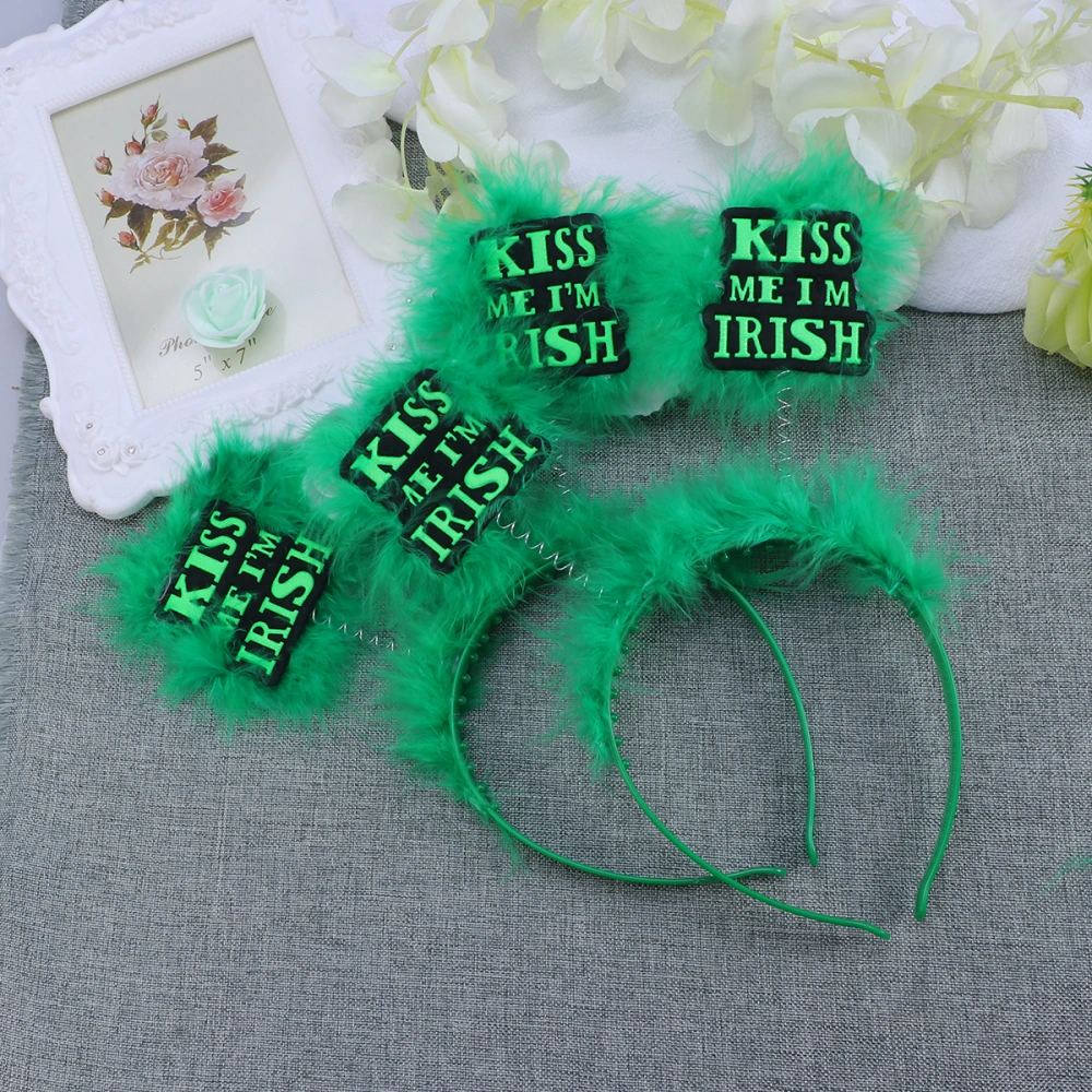 2pcs St. Patrick's Headband Funny Decor Headband Prop for Girl Woman Female (Green)