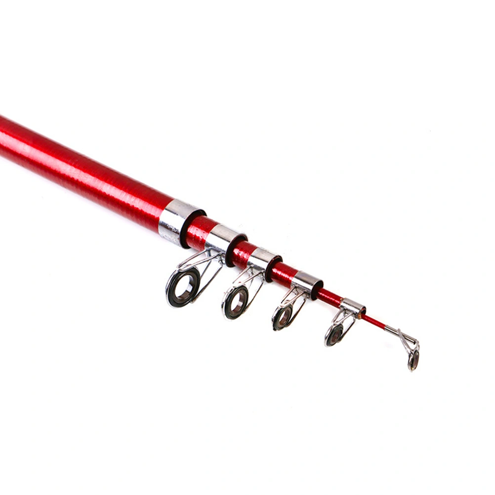 Portable Telescopic Fishing Rod Tackle Fishing Pole for Travel Saltwater Freshwater Fishing 2.4M