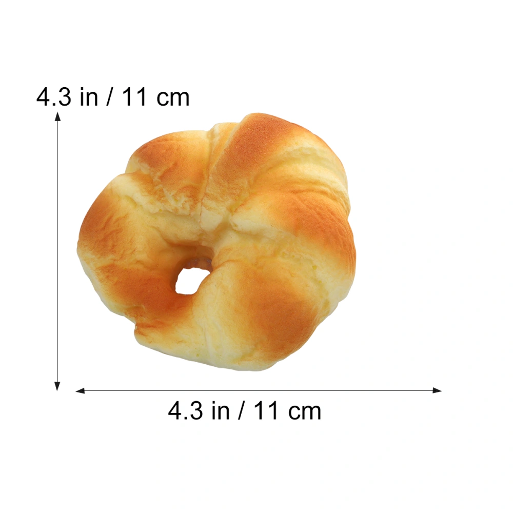 Fake Bread Artificial Bread Simulation Food Model Decoration Kitchen Prop (Flat Bread)