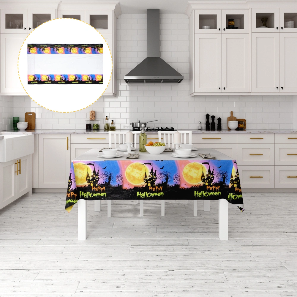 4pcs Halloween Tablecloth Decorative Table Cloth Party Table Cover For Kitchen