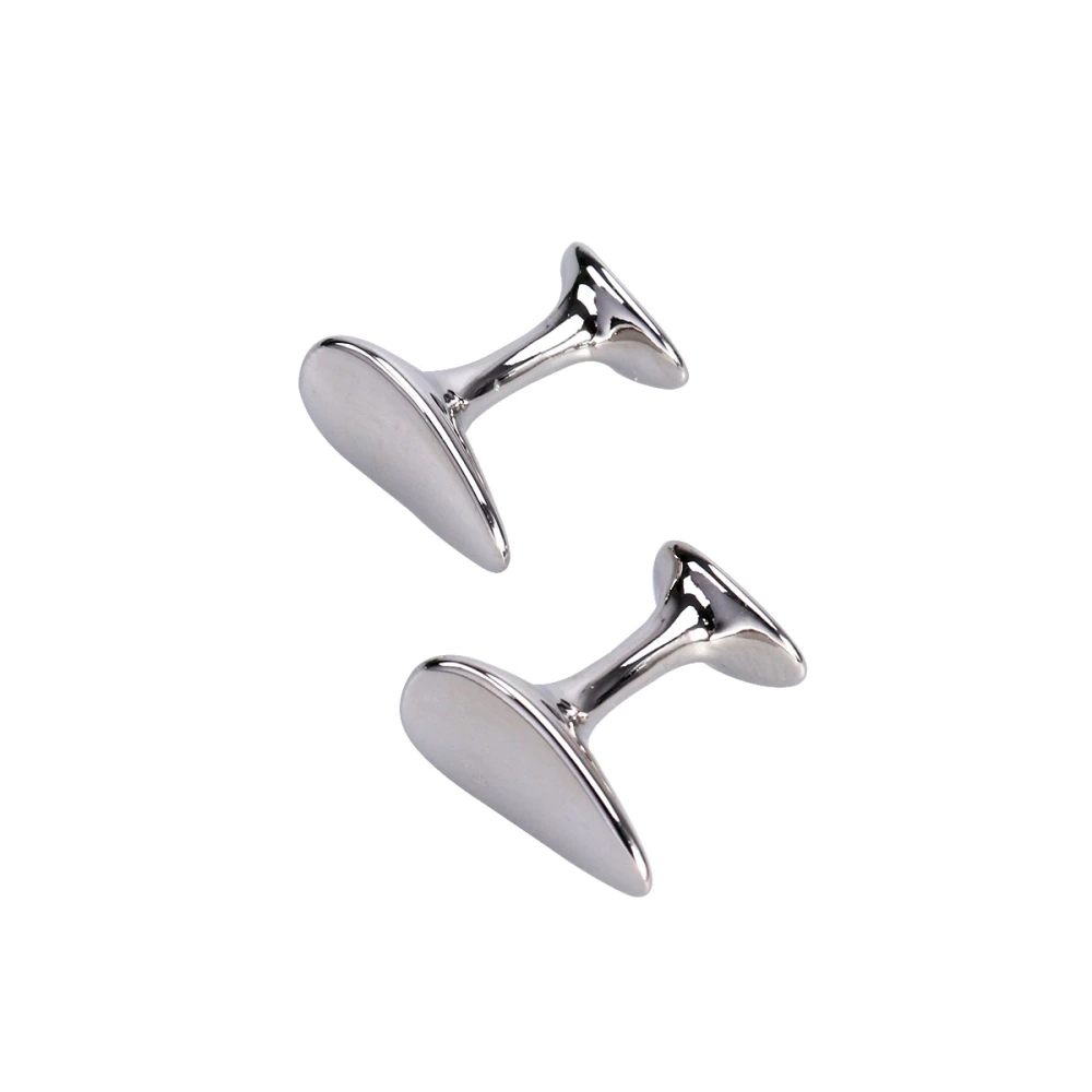 Pair of Men's Waterdrop Shaped French Style Cufflinks Sleeves Buttons